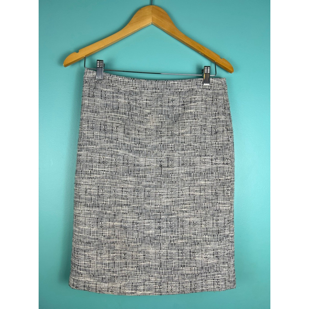 J.Crew No. 2 Pencil Skirt Women’s Size 2 Gray Tweed Lined Classic Career Work Sk